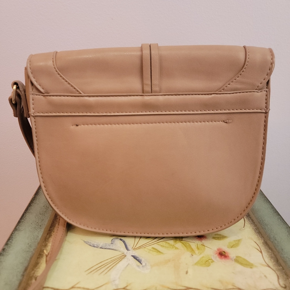 Sole Society Vegan Leather Tan Cross Body - Picture 2 of 13